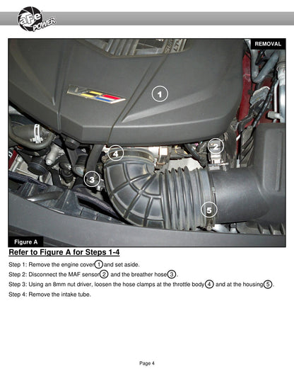 aFe Momentum GT Pro 5R Cold Air Intake | Cadillac CTS-V GM Alpha (15-19) (50-70049R)