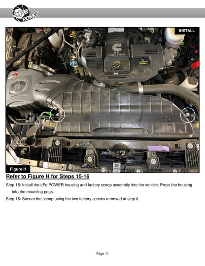aFe Momentum HD Cold Air Intake w/ Pro Dry S Media | RAM Diesel Trucks L6-6.7L (19-20) (50-70051D)