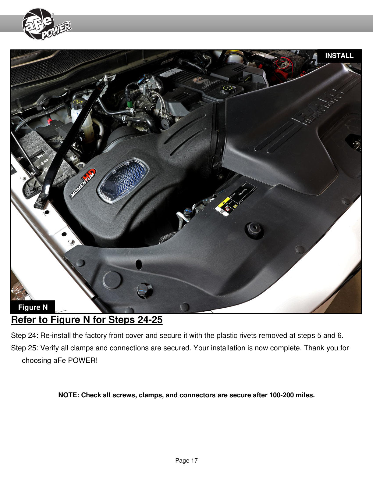 aFe Momentum HD Cold Air Intake w/ Pro Dry S Media | RAM Diesel Trucks L6-6.7L (19-20) (50-70051D)