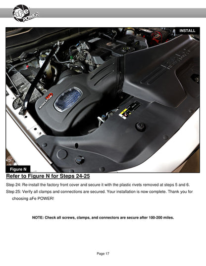 aFe Momentum HD Cold Air Intake w/ Pro Dry S Media | RAM Diesel Trucks L6-6.7L (19-20) (50-70051D)