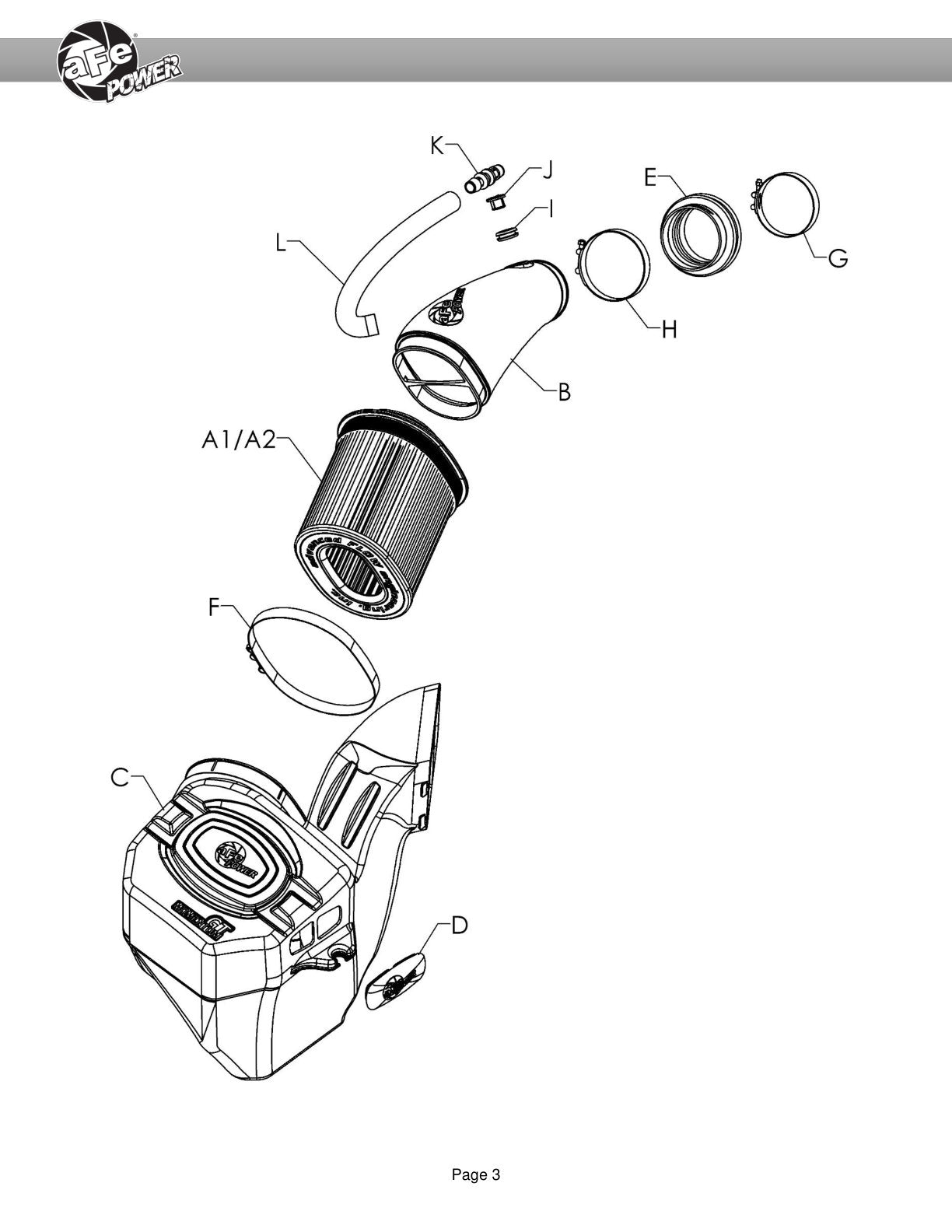 aFe Momentum Cold Air Intake w/Pro 5R Filter | Dodge Ram 2500/300 V8-6.4L (19) (50-70052R)