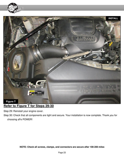 aFe Momentum Cold Air Intake w/Pro 5R Filter | Dodge Ram 2500/300 V8-6.4L (19) (50-70052R)