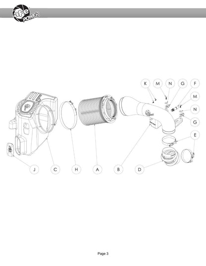 aFe Momentum Cold Air Intake w/ Pro Dry S Filter | GM 2500/3500HD V8 6.6L (20) (50-70055D)