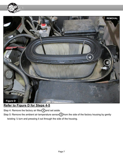 aFe Momentum HD Cold Air Intake w/ Pro Dry S Media | Ford Powerstroke 7.3L (94-97) (50-70057D)