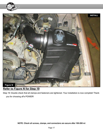aFe Momentum HD Cold Air Intake w/ Pro Dry S Media | Ford Powerstroke 7.3L (94-97) (50-70057D)