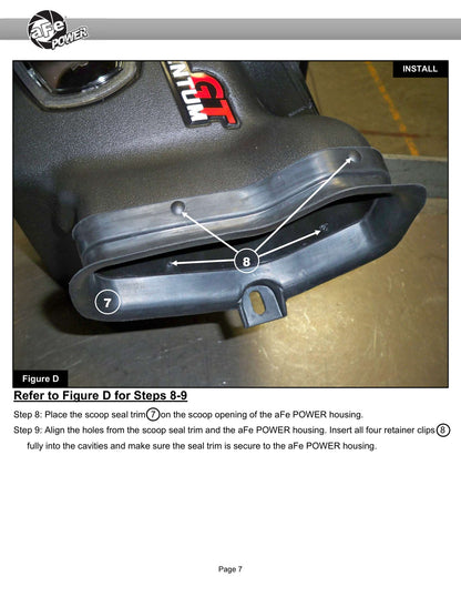 aFe Momentum GT Cold Air Intake System w/ Pro Dry S | Ford F-250/F-350 Super Duty V8-7.3L (50-70058D)