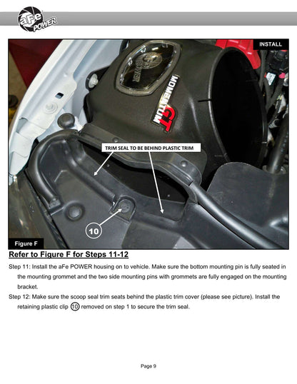 aFe Momentum GT Cold Air Intake System w/ Pro Dry S | Ford F-250/F-350 Super Duty V8-7.3L (50-70058D)