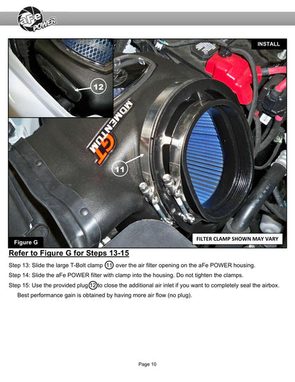 aFe Momentum GT Cold Air Intake System w/ Pro Dry S | Ford F-250/F-350 Super Duty V8-7.3L (50-70058D)