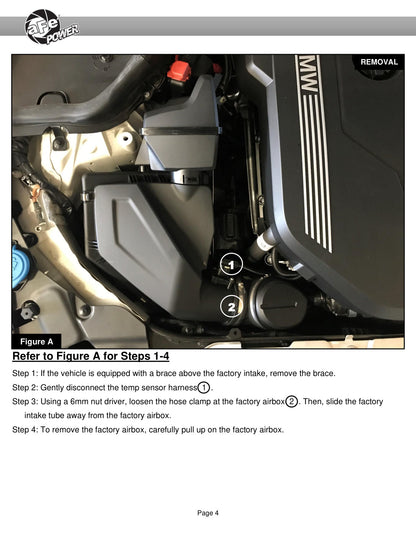 aFe Momentum GT Cold Air Intake w/ Pro 5R Filter | BMW M340i (G20) 3.0L L6 (20-21) (50-70060R)