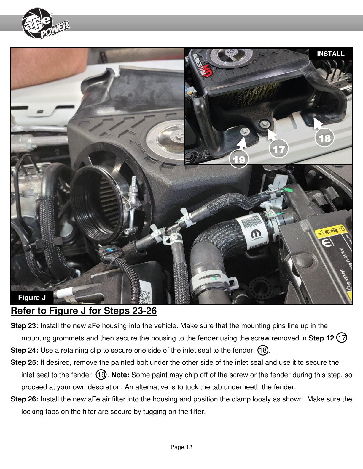 aFe Momentum HD Cold Air Intake w/ Pro GUARD7 | Jeep Wrangler JL V6-3.0L TD (50-70062G)