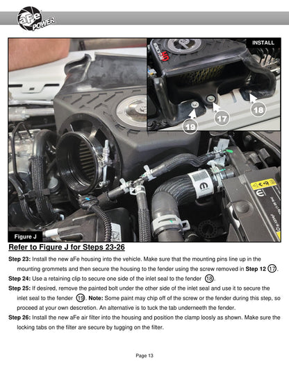 aFe Momentum HD Cold Air Intake w/ Pro GUARD7 | Jeep Wrangler JL V6-3.0L TD (50-70062G)