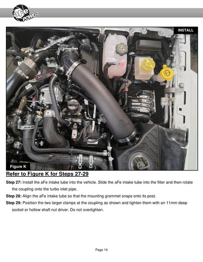 aFe Momentum HD Cold Air Intake w/ Pro GUARD7 | Jeep Wrangler JL V6-3.0L TD (50-70062G)