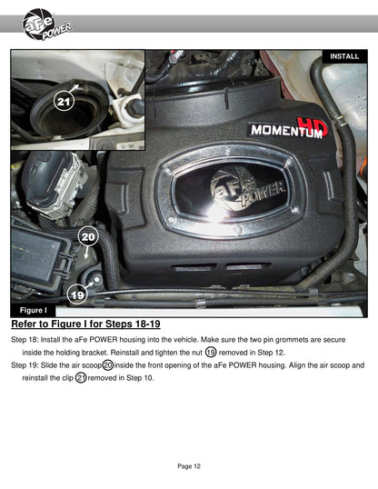 aFe Momentum HD Cold Air Intake System w/Pro Dry S Filter 2020 GM 1500 3.0 V6 Diesel