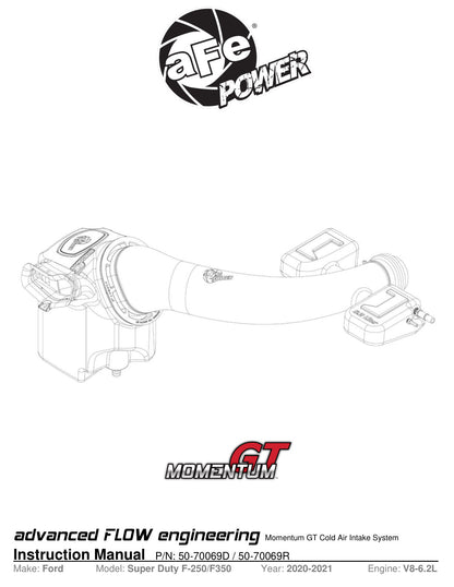 aFe Momentum GT Pro DRY S Cold Air Intake | Ford F-250/F-350 (20-21) (50-70069D)
