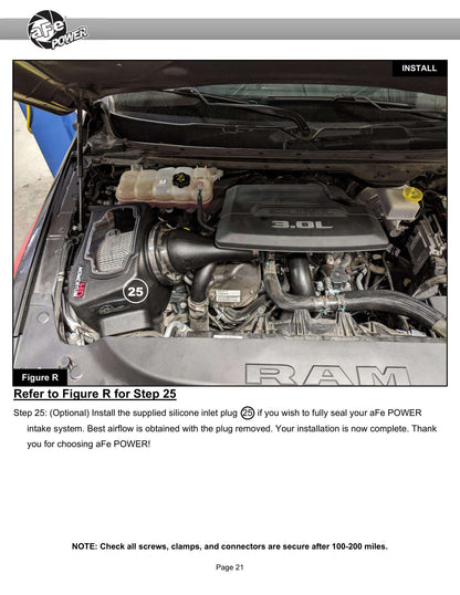 aFe Momentum HD Pro 10R Cold Air Intake | RAM 1500 3.0L V6 (td) (20-21) (50-70070T)