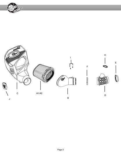 aFe Momentum GT Pro 5R Intake System | Chevrolet Blazer V6-3.6L (19-22) (50-70071R)