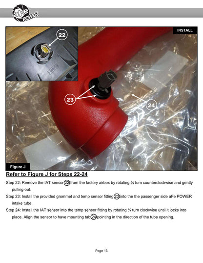 aFe Momentum GT Red Pro Dry S Cold Air Intake | Ford Explorer ST V6-3.0L TT (20-23) (50-70076KR)
