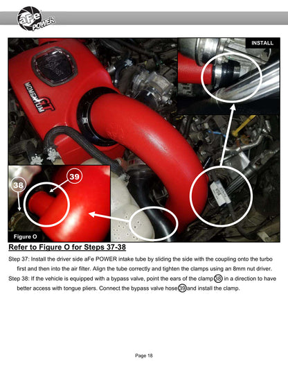 aFe Momentum GT Red Pro Dry S Cold Air Intake | Ford Explorer ST V6-3.0L TT (20-23) (50-70076KR)