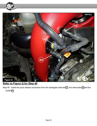 aFe Momentum GT Red Pro Dry S Cold Air Intake | Ford Explorer ST V6-3.0L TT (20-23) (50-70076KR)