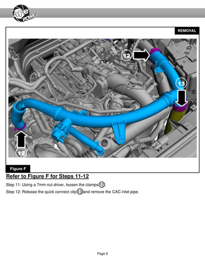 aFe Momentum GT Cold Air Intake w/ Pro GUARD 7 Filter | Ford Bronco V6-2.7TT (21-22) (50-70081G)