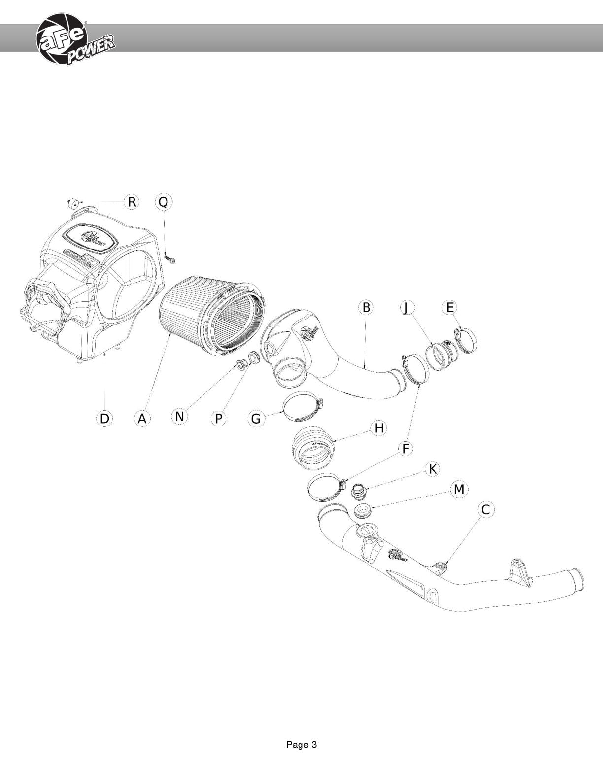 aFe Momentum GT Pro 5R Cold Air Intake | Ford Bronco V6 2.7 (21) (50-70081R)