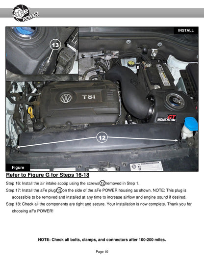 aFe Momentum GT Cold Air Intake | VW Atlas 17-26 Cross Sport (50-70089R)