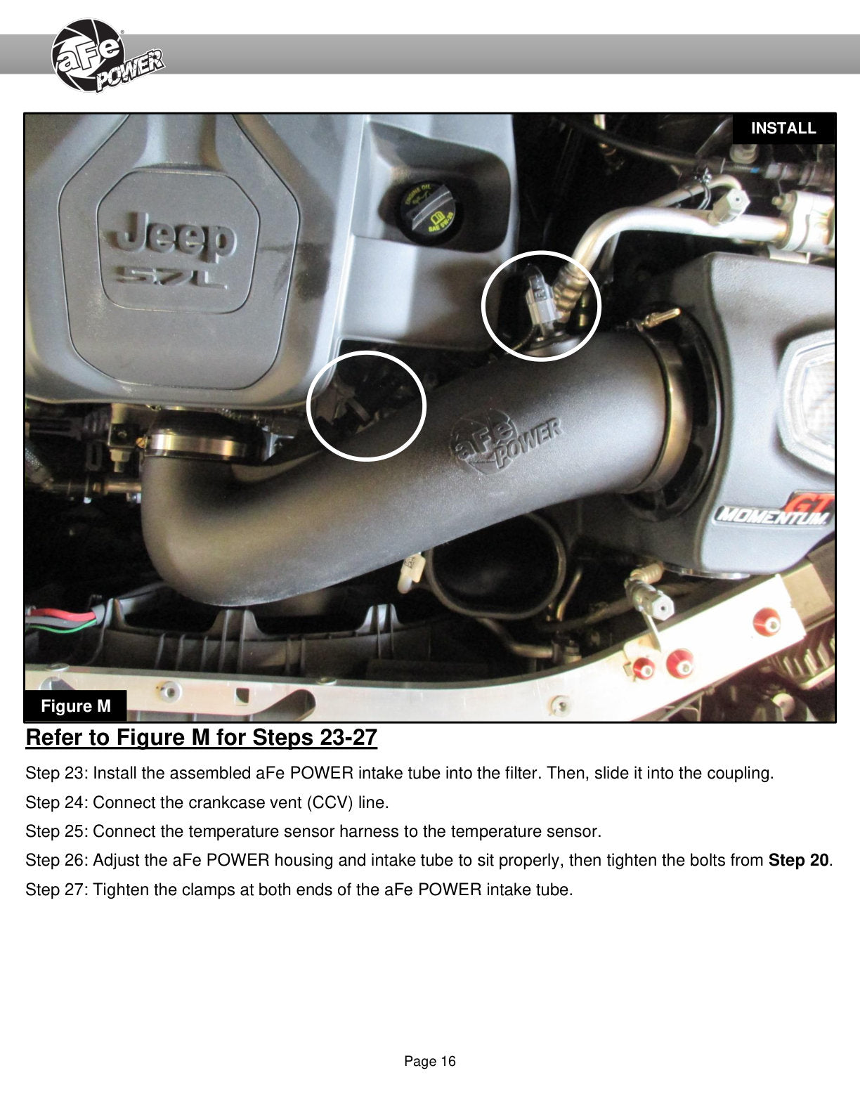 aFe 22-23 Jeep Grand Cherokee WL HEMI V8 5.7L Momentum GT CAI w/Pro Dry S Filter (50-70093D)