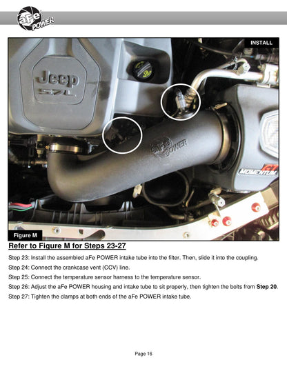 aFe 22-23 Jeep Grand Cherokee WL HEMI V8 5.7L Momentum GT CAI w/Pro Dry S Filter (50-70093D)