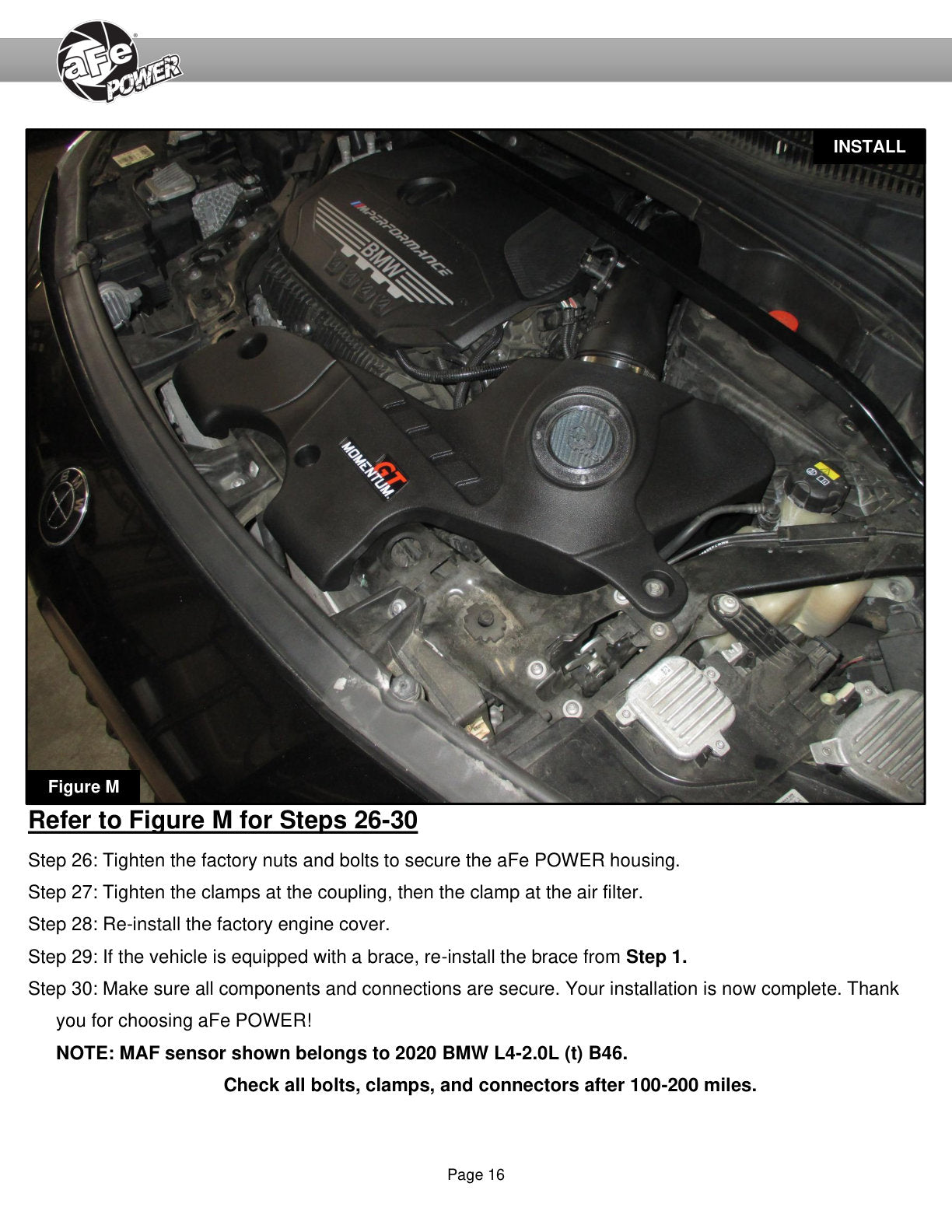 aFe 15-19 MINI Cooper S F55/F56 L4 2.0L Turbo Cold Air Intake w/ Pro 5R Filter (50-70097R)
