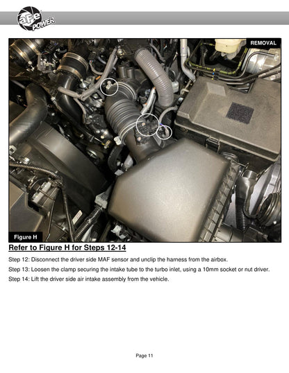 aFe 2022 Toyota Tundra V6-3.5L Momentum GT Cold Air Intake w/ Pro 5R Filter Orange (50-70100KN)