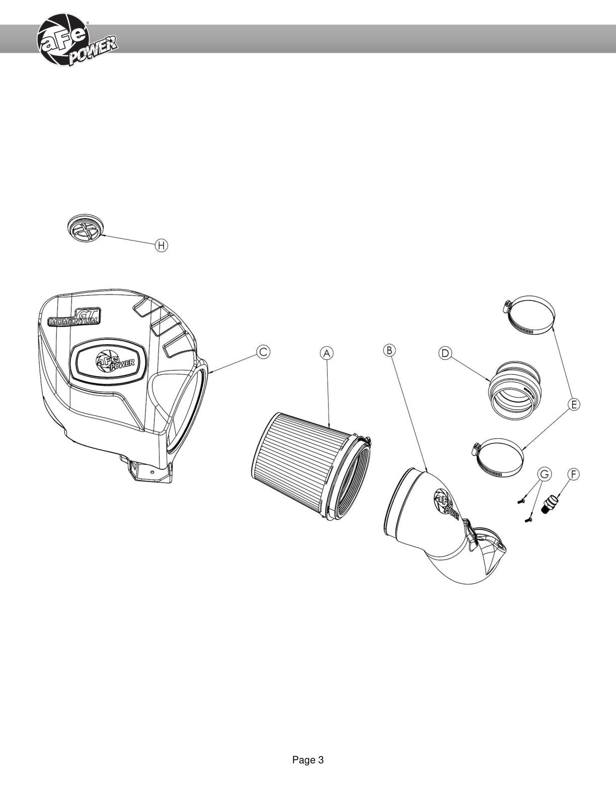 aFe POWER Momentum GT Pro Dry S Intake System | BMW X3/X4 M40i L6-3.0L B58 (20-23) (50-70105D)