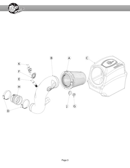 aFe 20-23 Ford Explorer L4 2.3L Momentum GT Cold Air Intake w/ Pro 5R Filter (50-70108R)