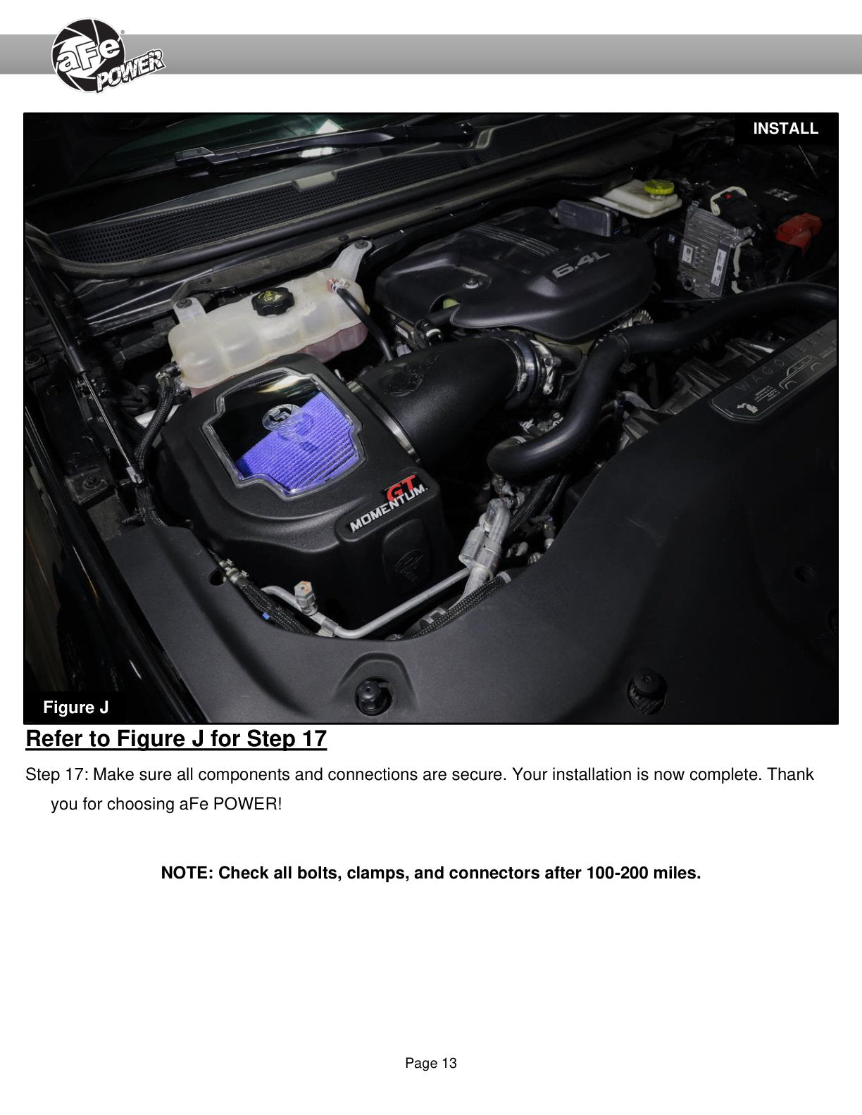 aFe Momentum GT Cold Air Intake | Jeep Grand Wagoneer (21-26) (50-70111D)
