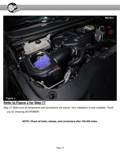 aFe Momentum GT Cold Air Intake | Jeep Grand Wagoneer (21-26) (50-70111D)