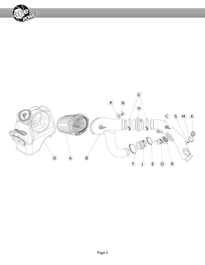 aFe Momentum Sealed Intake | Ford Ranger Raptor 22-26 (50-70116DN)