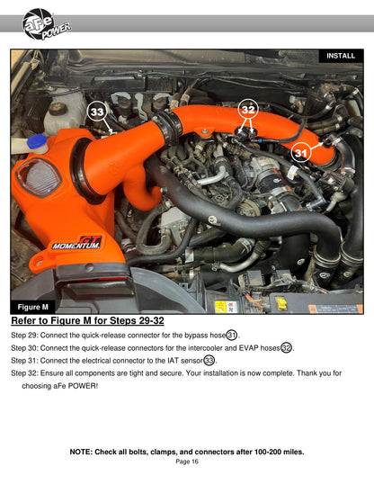 aFe Momentum Sealed Intake | Ford Ranger Raptor 22-26 (50-70116DN)