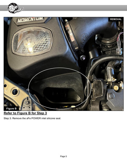 aFe Momentum Dynamic Air Scoop For Intake kits 50-70119D and 50-70119R
