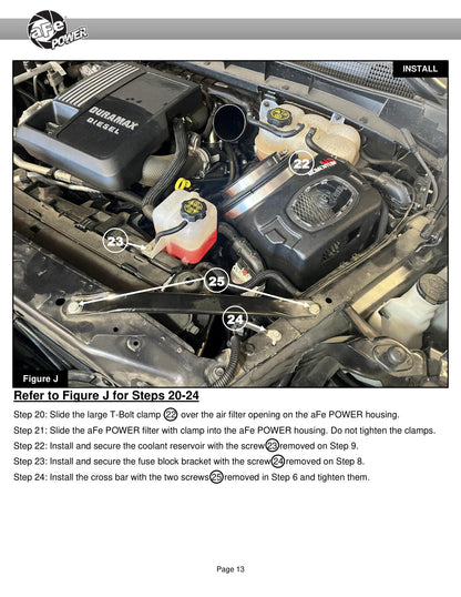 aFe 20-24 Momentum HD Cold Air Intake w/ Pro DRY S Filter | GM Trucks/SUVs L6-3.0L (td) (50-70121D)