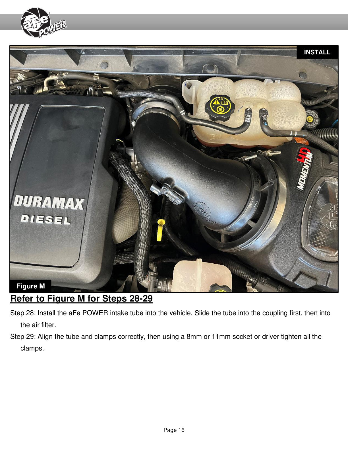 aFe 20-24 Momentum HD Cold Air Intake w/ Pro DRY S Filter | GM Trucks/SUVs L6-3.0L (td) (50-70121D)
