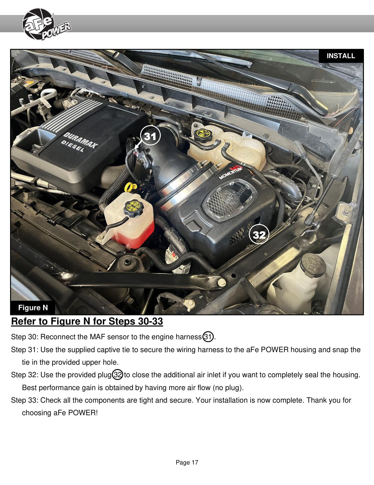 aFe Momentum HD Pro 10R Cold Air Intake | GM Trucks/SUVs L6-3.0L LM2/LZ0 (20-24) (50-70121T)