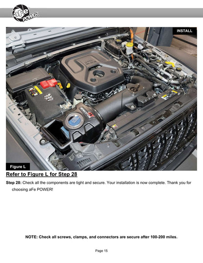 aFe Momentum Sealed Intake | Jeep Wrangler 4xe JL (18-26) (50-70123D)