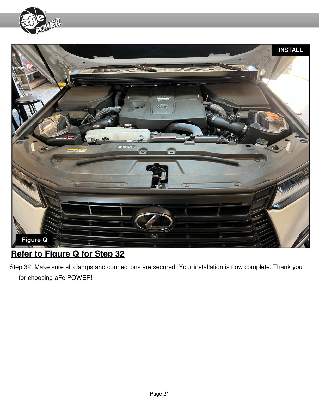 aFe Momentum GT 8" Pro 5R Cold Air Intake | Lexus GX550 V6-3.4L (24-25) (50-70124R)