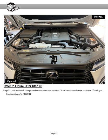 aFe Momentum GT 8" Pro 5R Cold Air Intake | Lexus GX550 V6-3.4L (24-25) (50-70124R)