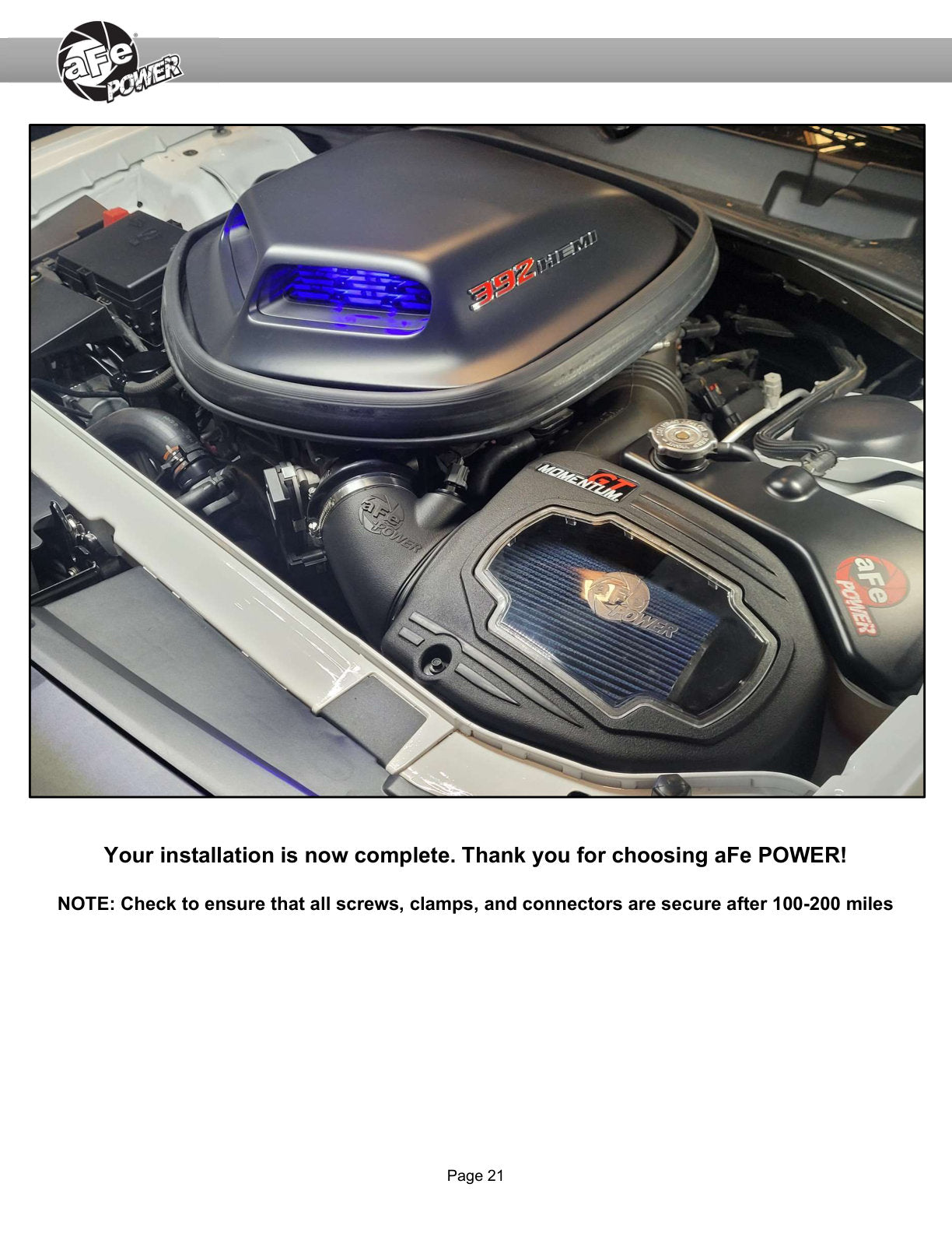 aFe Momentum GT Pro 5R Intake System | Dodge Challenger (11-23) (50-70125R)