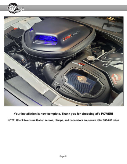 aFe Momentum GT Pro 5R Intake System | Dodge Challenger (11-23) (50-70125R)