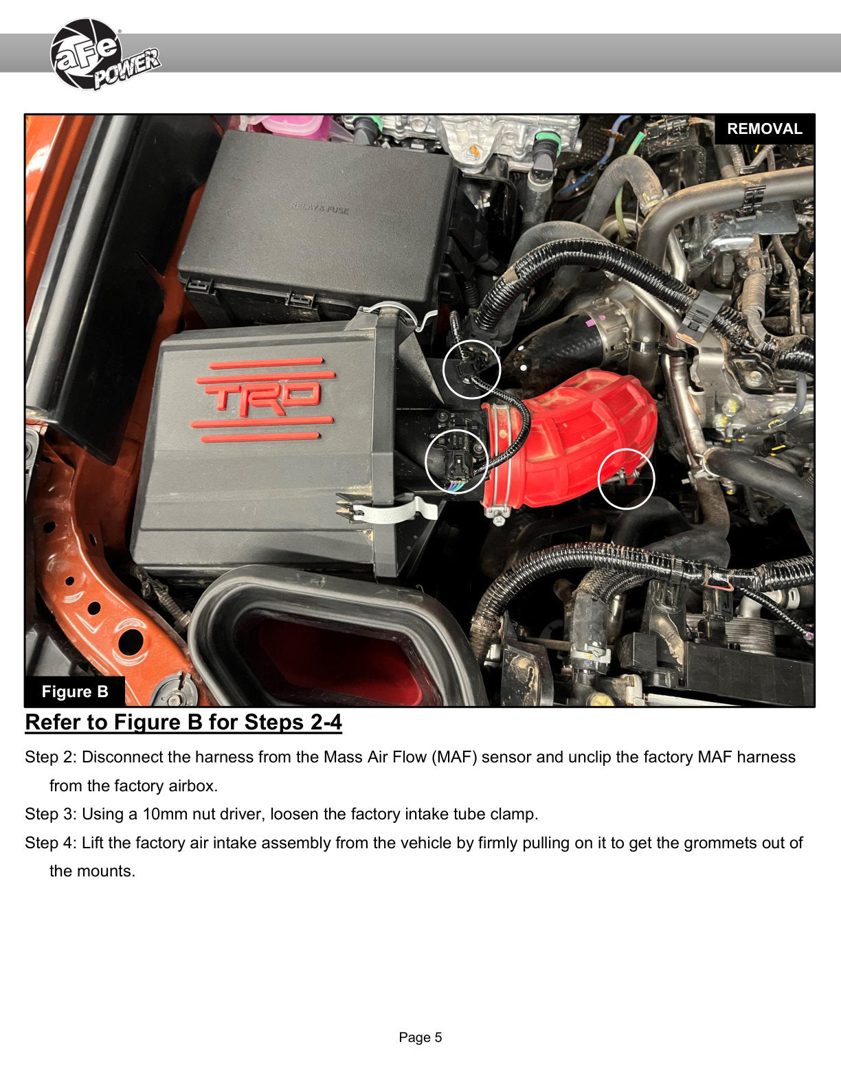 aFe 50-70131D TRD Pro CAI Momentum GT w/Pro DRY S Filter For Tacoma 24-25