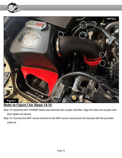 aFe 50-70131D TRD Pro CAI Momentum GT w/Pro DRY S Filter For Tacoma 24-25