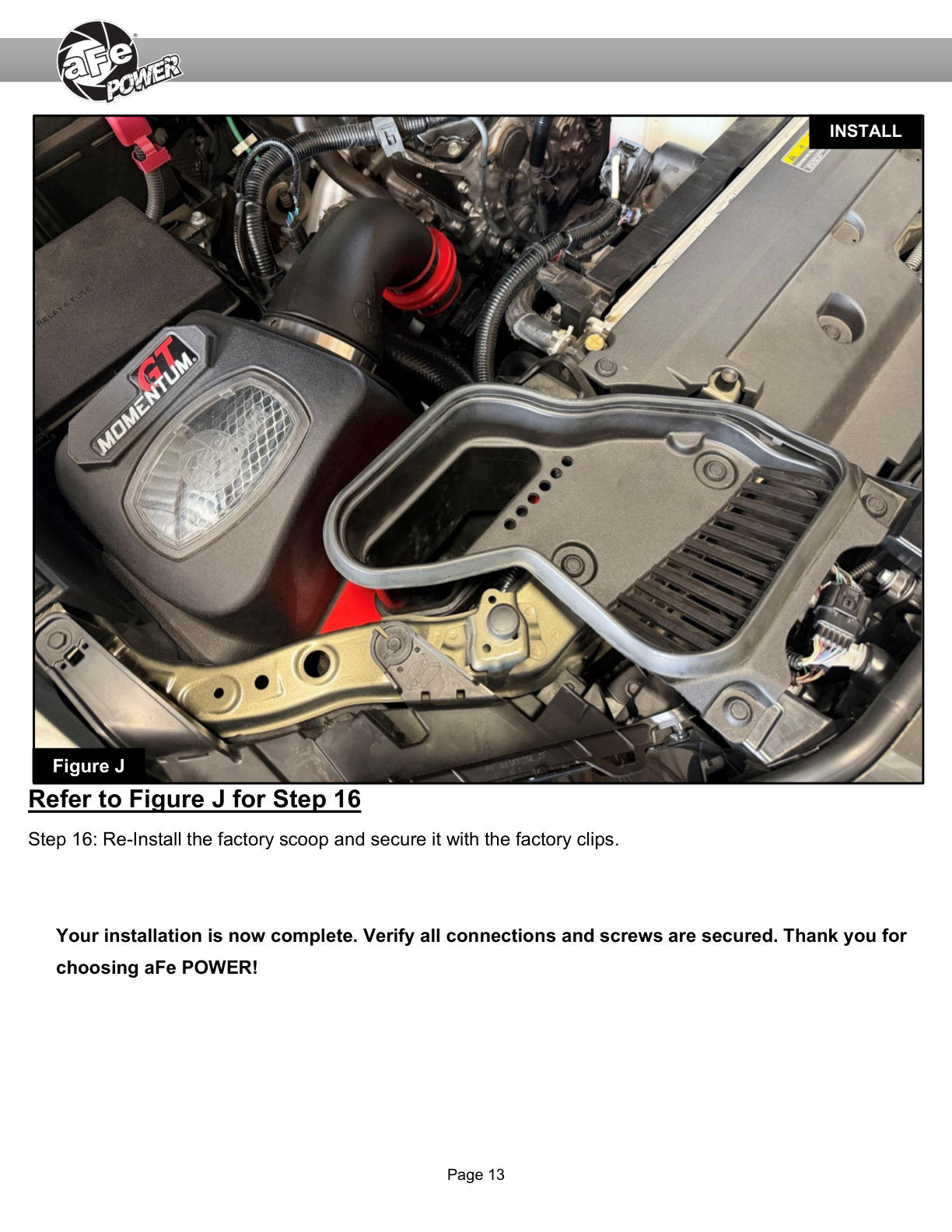 aFe 50-70131D TRD Pro CAI Momentum GT w/Pro DRY S Filter For Tacoma 24-25