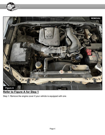 aFe 50-70134D Momentum GT CAI w/ Pro DRY S For Toyota Hilux 15-25 V6-4.0L
