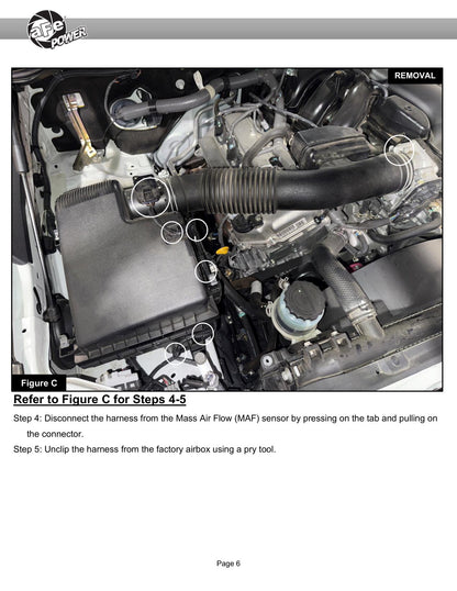 aFe 50-70134D Momentum GT CAI w/ Pro DRY S For Toyota Hilux 15-25 V6-4.0L